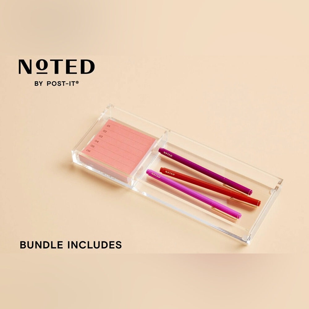 Noted by Post-it Bundle | Tray + Tab Sticky Notes - Picture 2 of 7